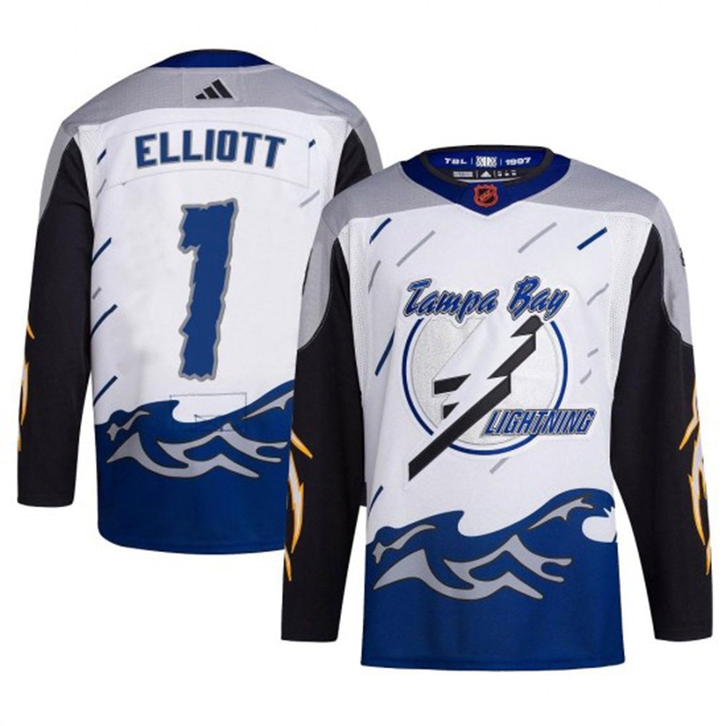 NHL Brian Elliott Tampa Bay Lightning 1 Jersey