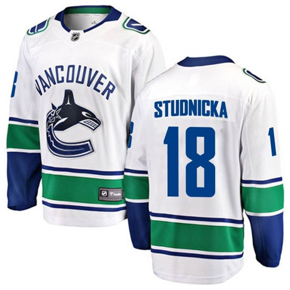 NHL Jack Studnicka Vancouver Canucks 18 Jersey