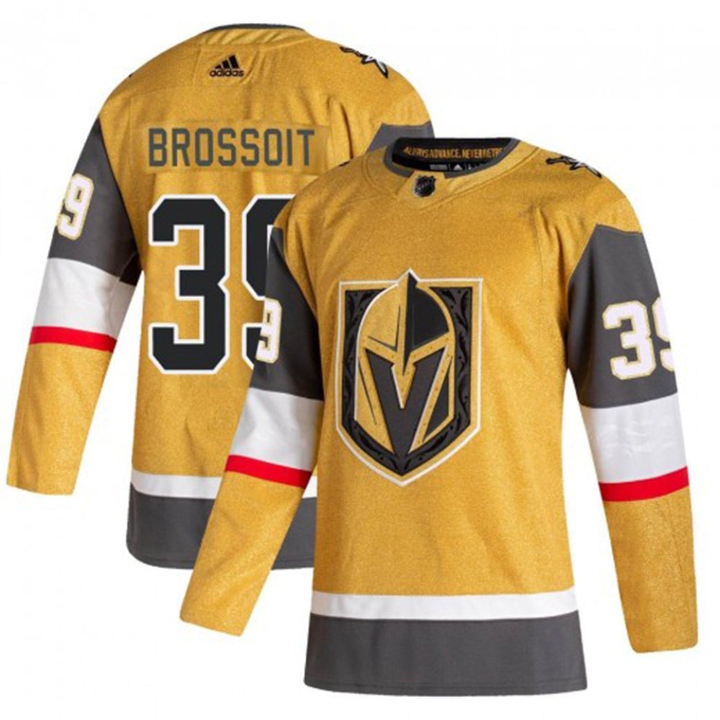 NHL Laurent Brossoit Vegas Golden Knights 39 Jersey