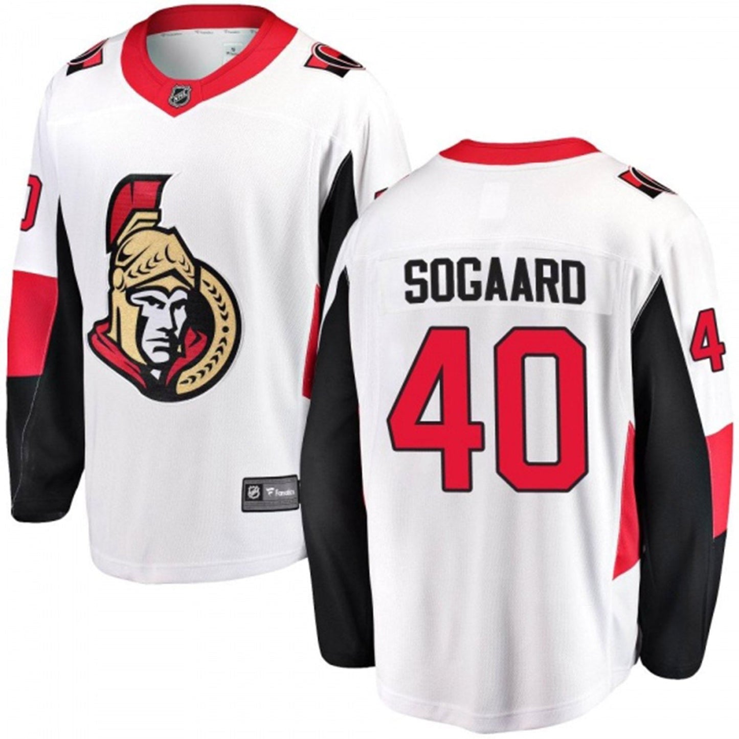 NHL Mads Sogaard Ottawa Senators 40 Jersey