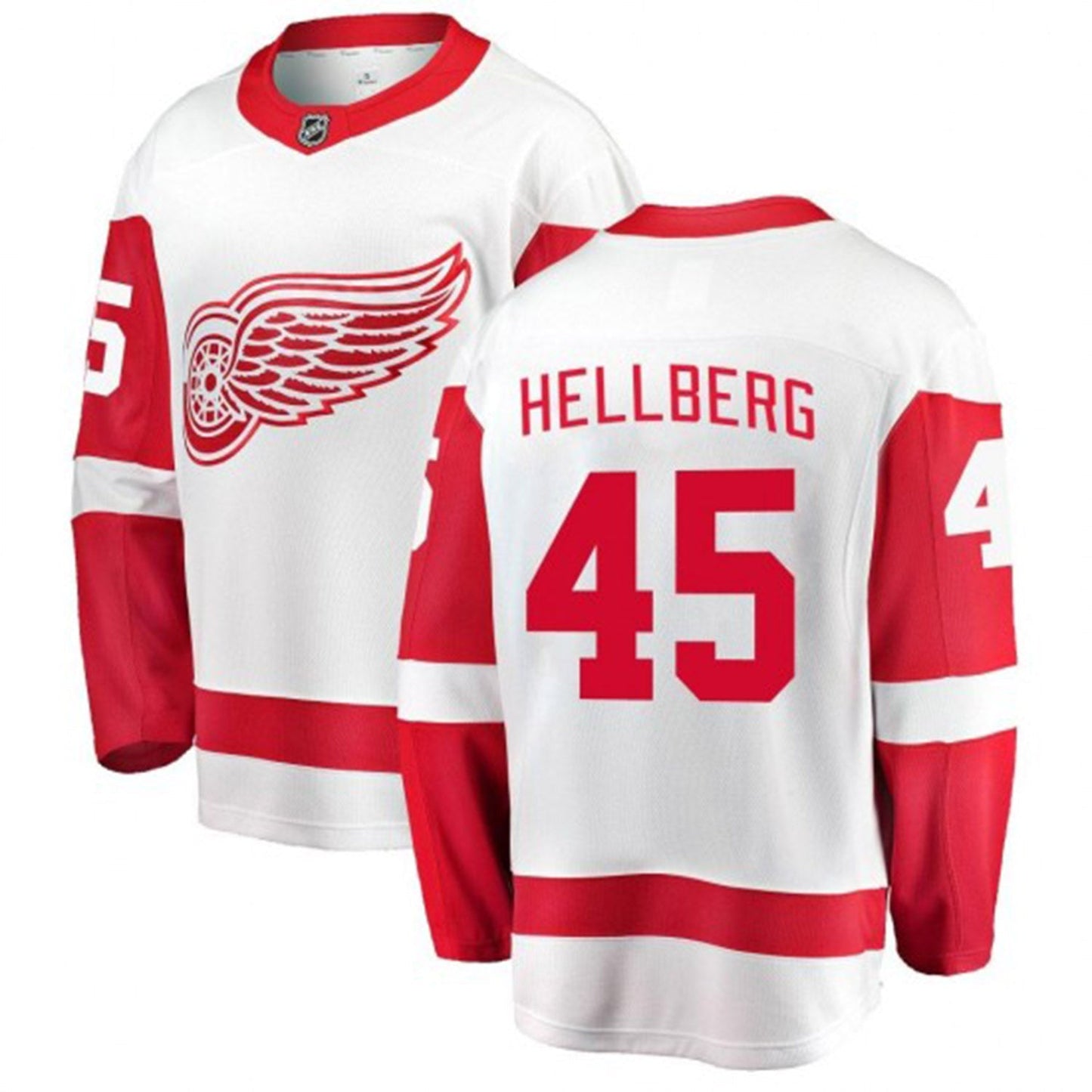 NHL Magnus Hellberg Detroit Red Wings 45 Jersey