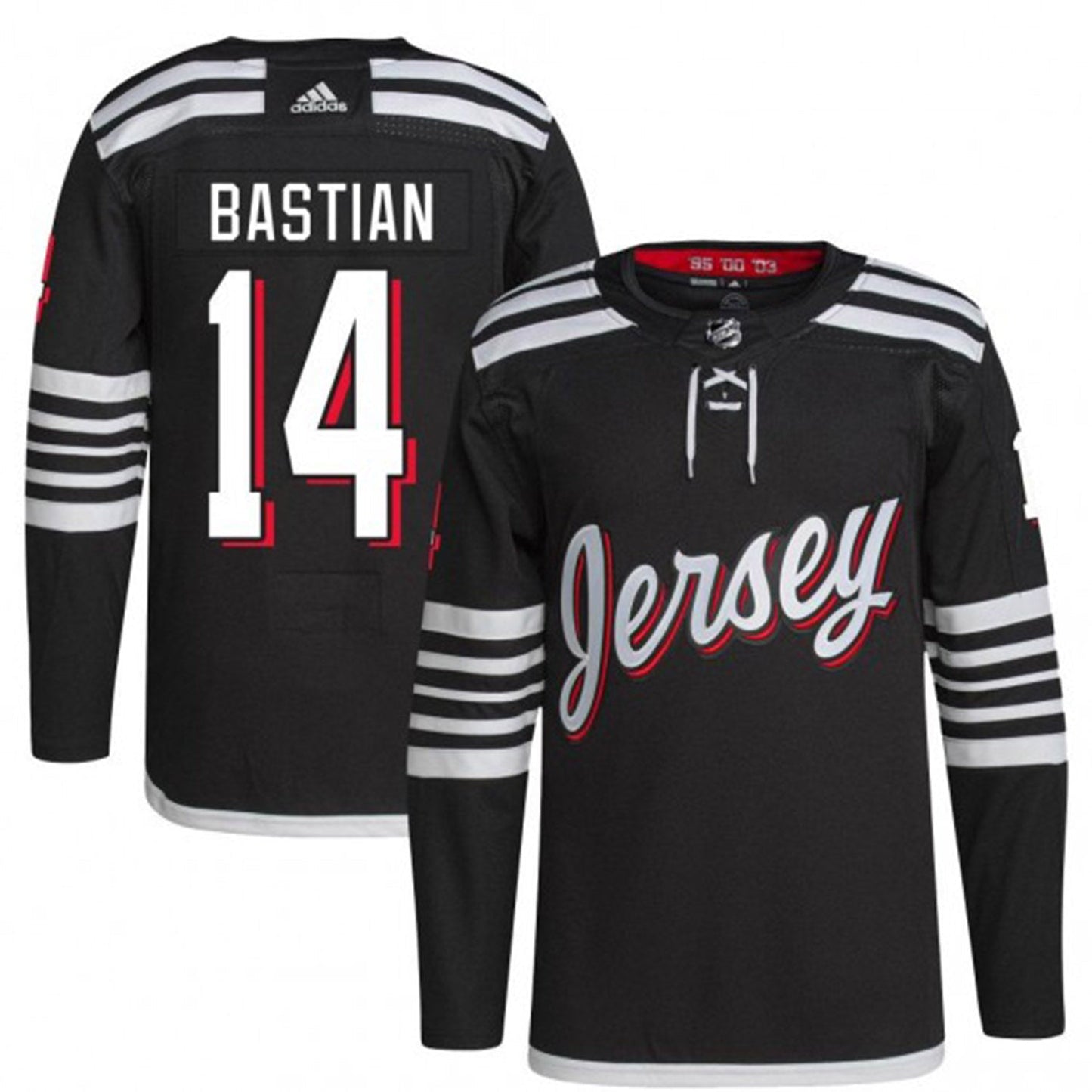 NHL Nathan Bastian New Jersey Devils 42 Jersey