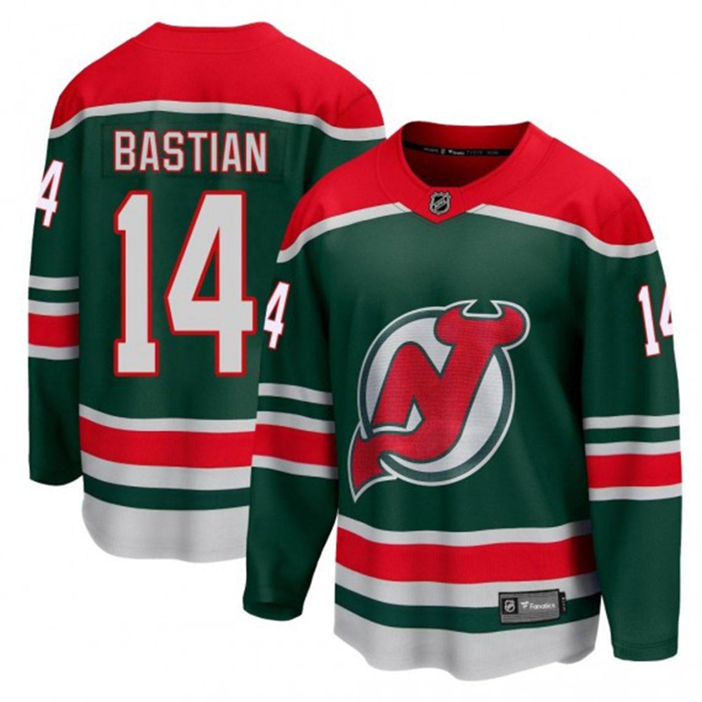 NHL Nathan Bastian New Jersey Devils 42 Jersey