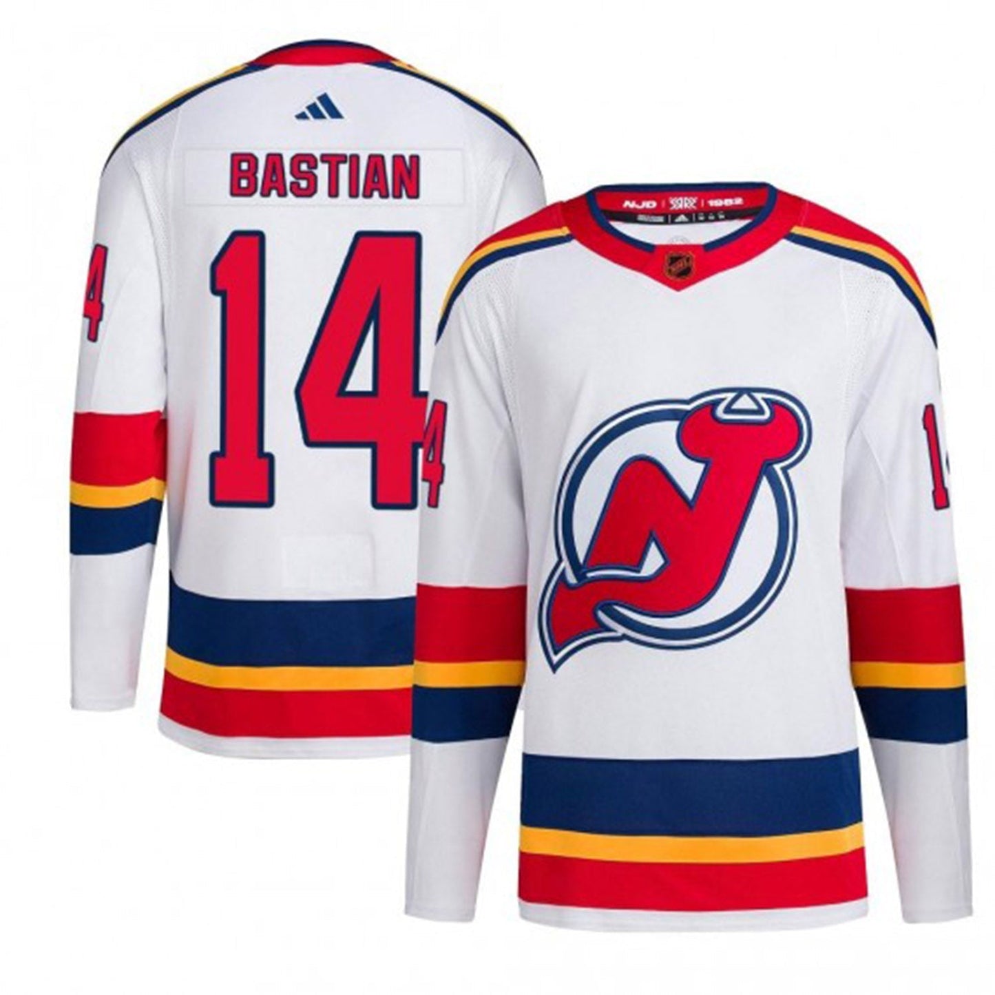 NHL Nathan Bastian New Jersey Devils 42 Jersey