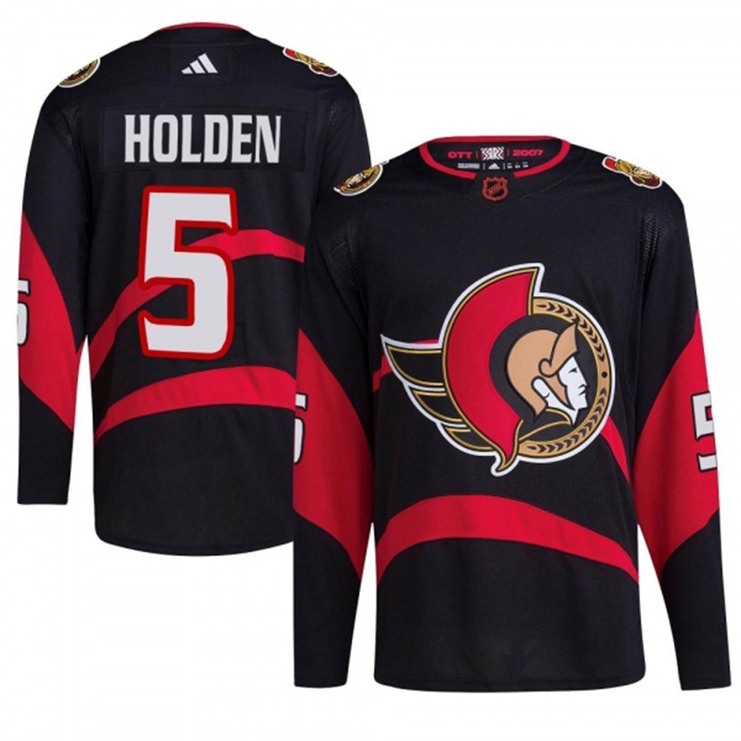 NHL Nick Holden Ottawa Senators 5 Jersey