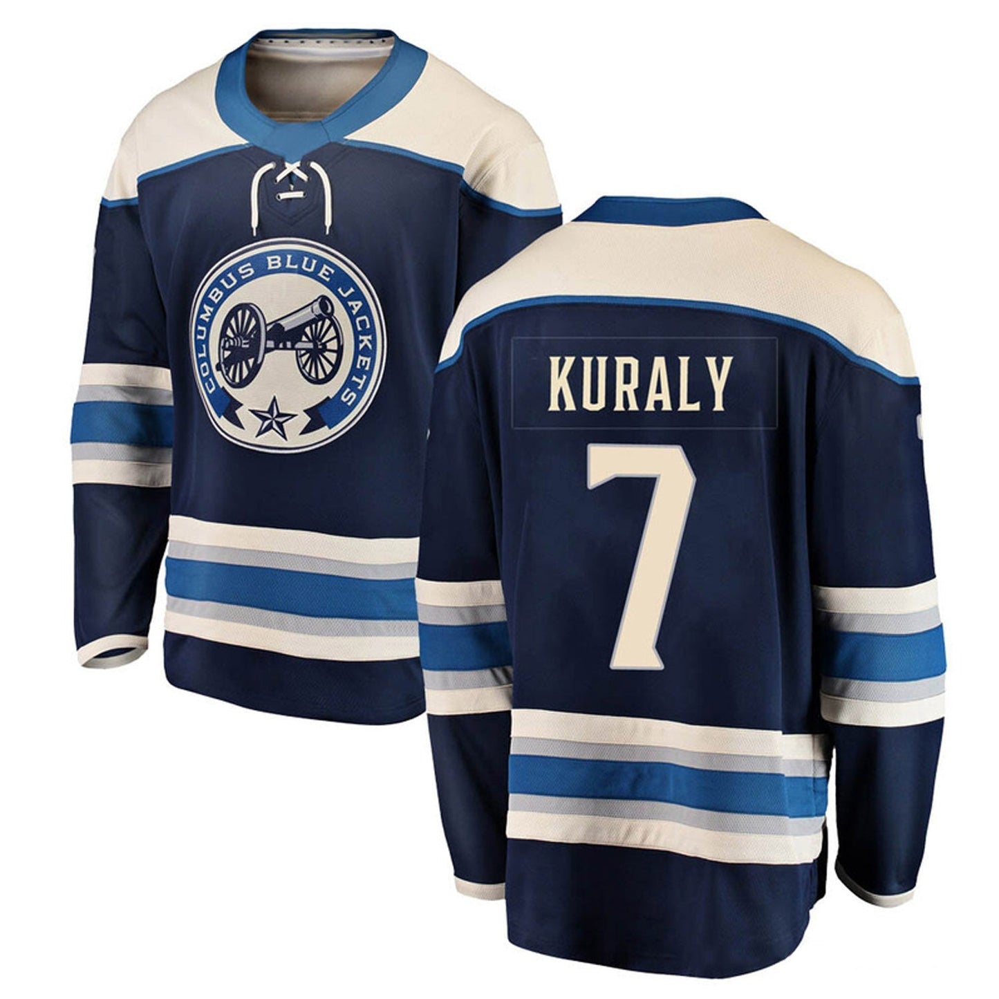 NHL Sean Kuraly Columbus Blue Jackets 7 Jersey