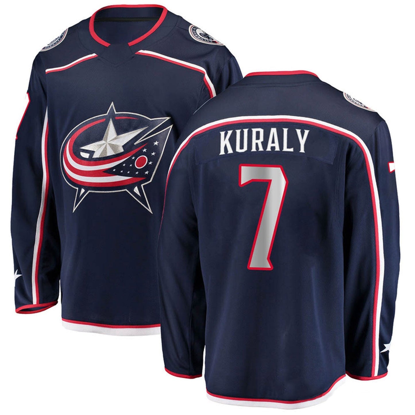 NHL Sean Kuraly Columbus Blue Jackets 7 Jersey