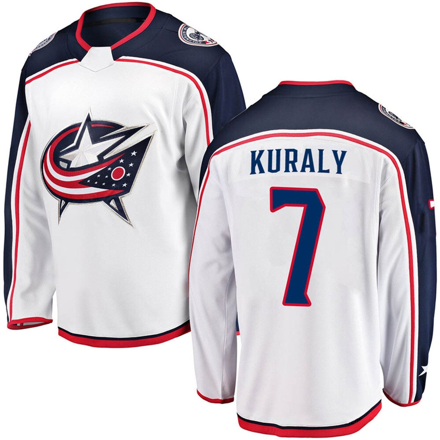 NHL Sean Kuraly Columbus Blue Jackets 7 Jersey