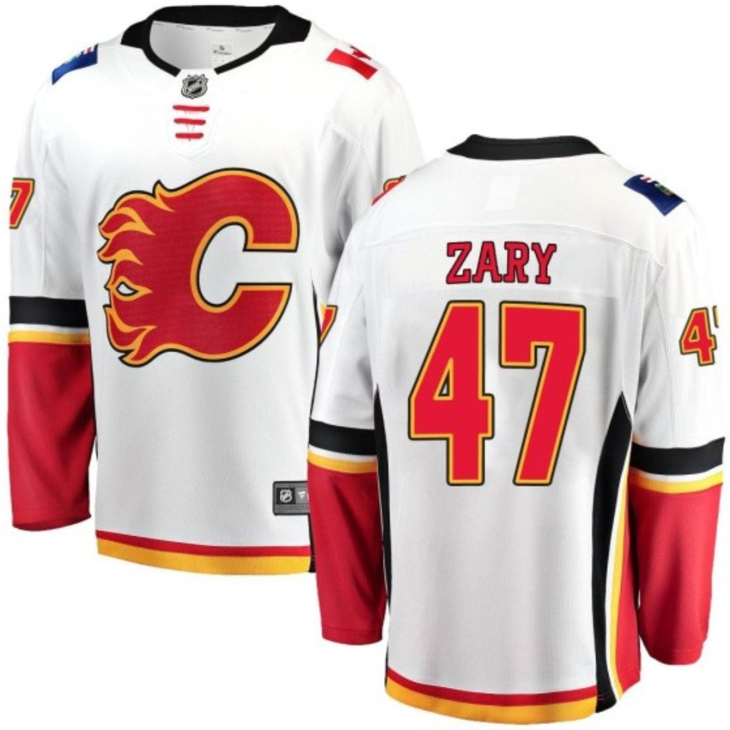 NHL Connor Zary Calgary Flames 47 Jersey