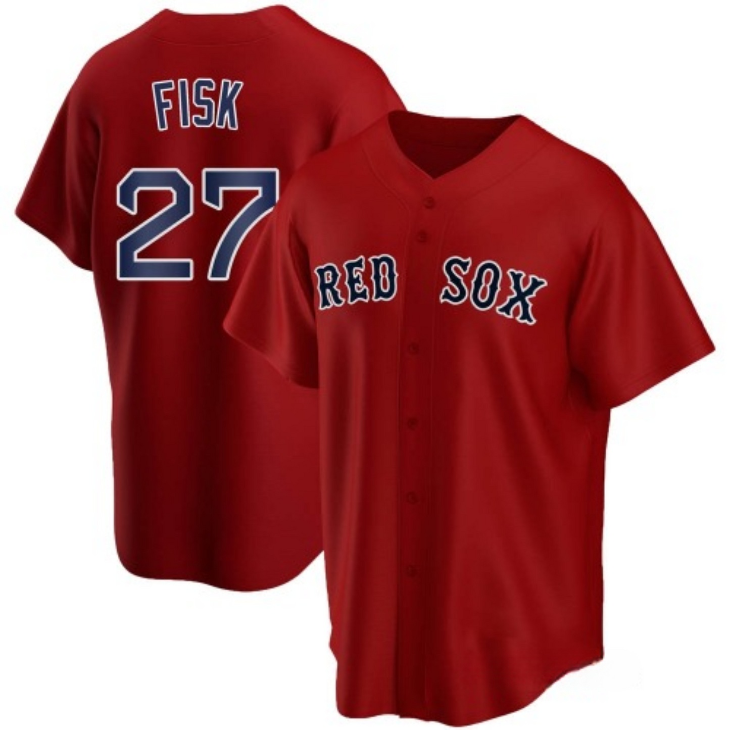 MLB Carlton Fisk Boston Red Sox 27 Jersey