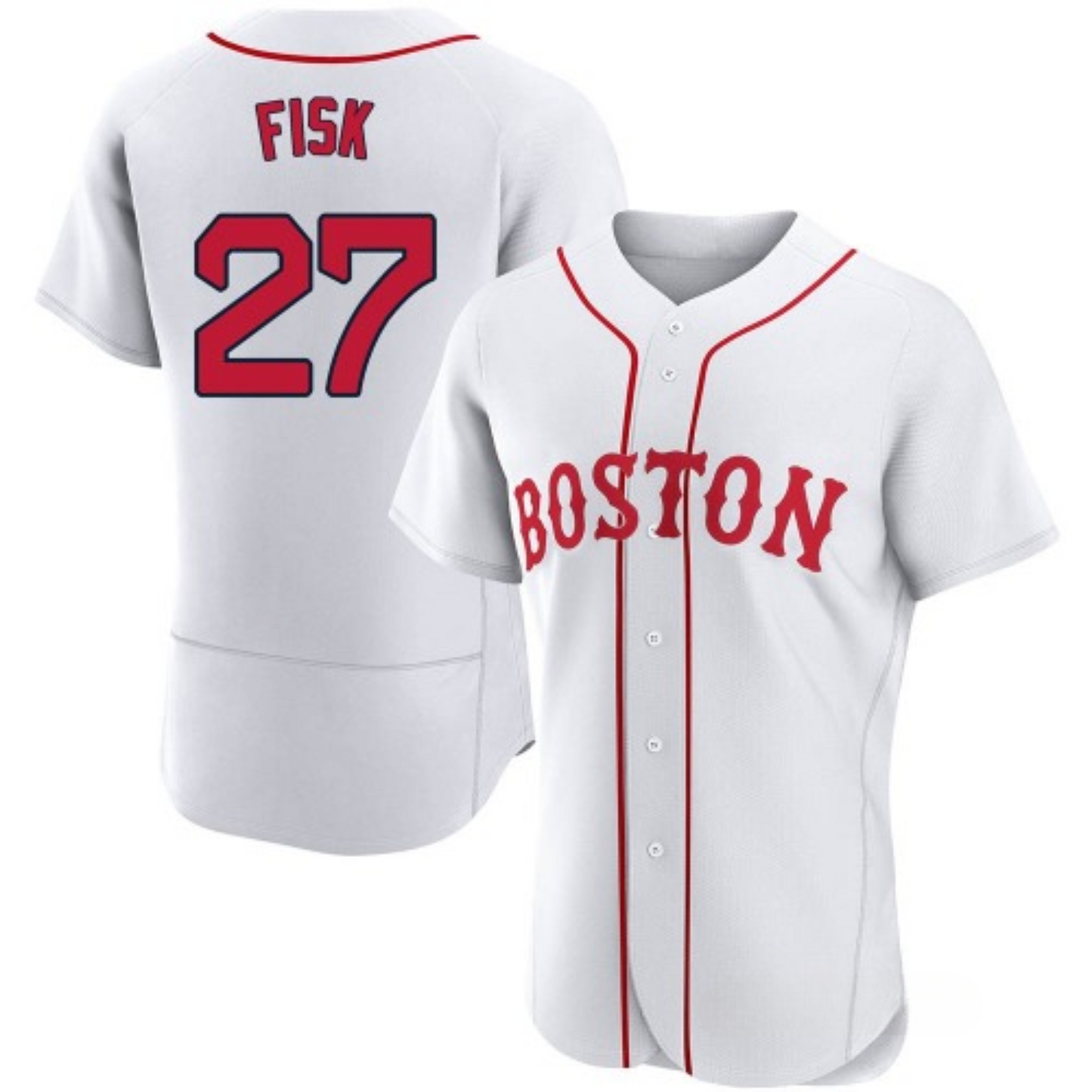 MLB Carlton Fisk Boston Red Sox 27 Jersey