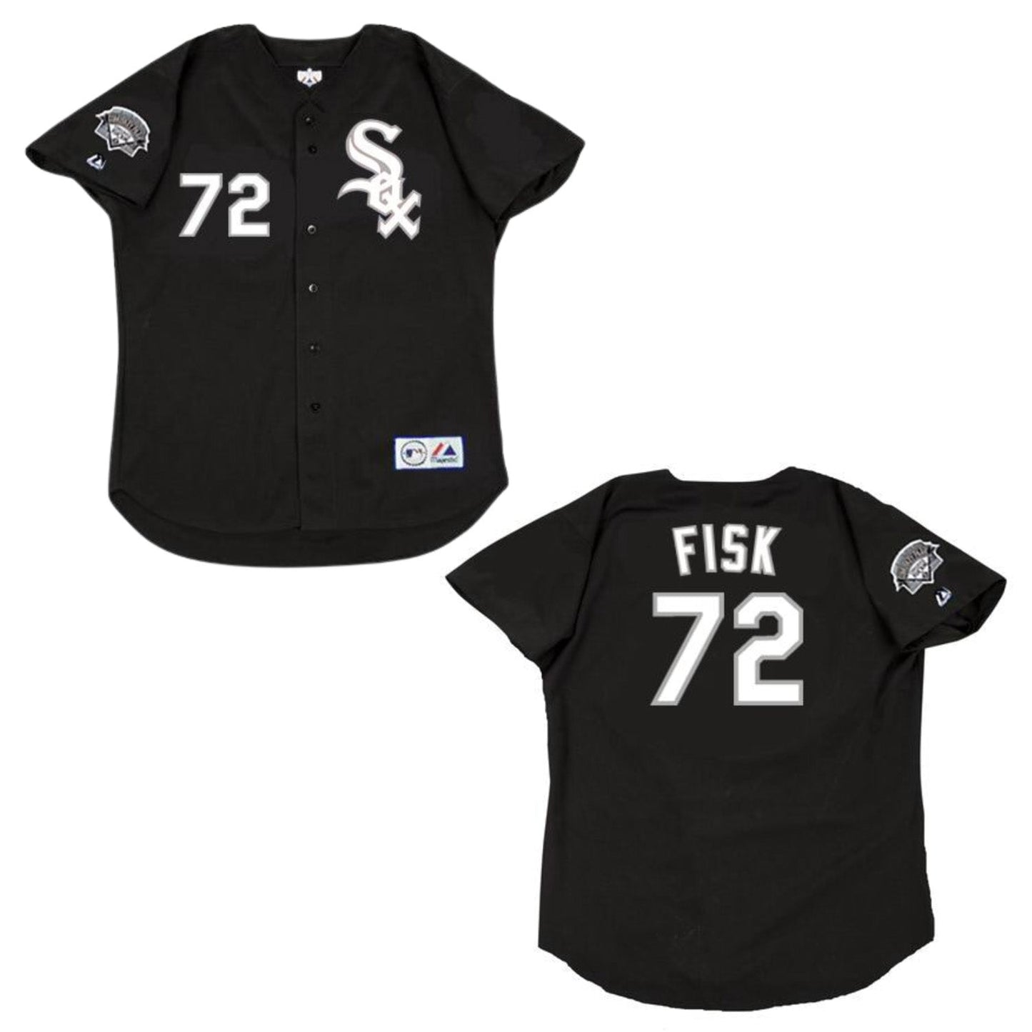 MLB Carlton Fisk Chicago White Sox 72 Jersey