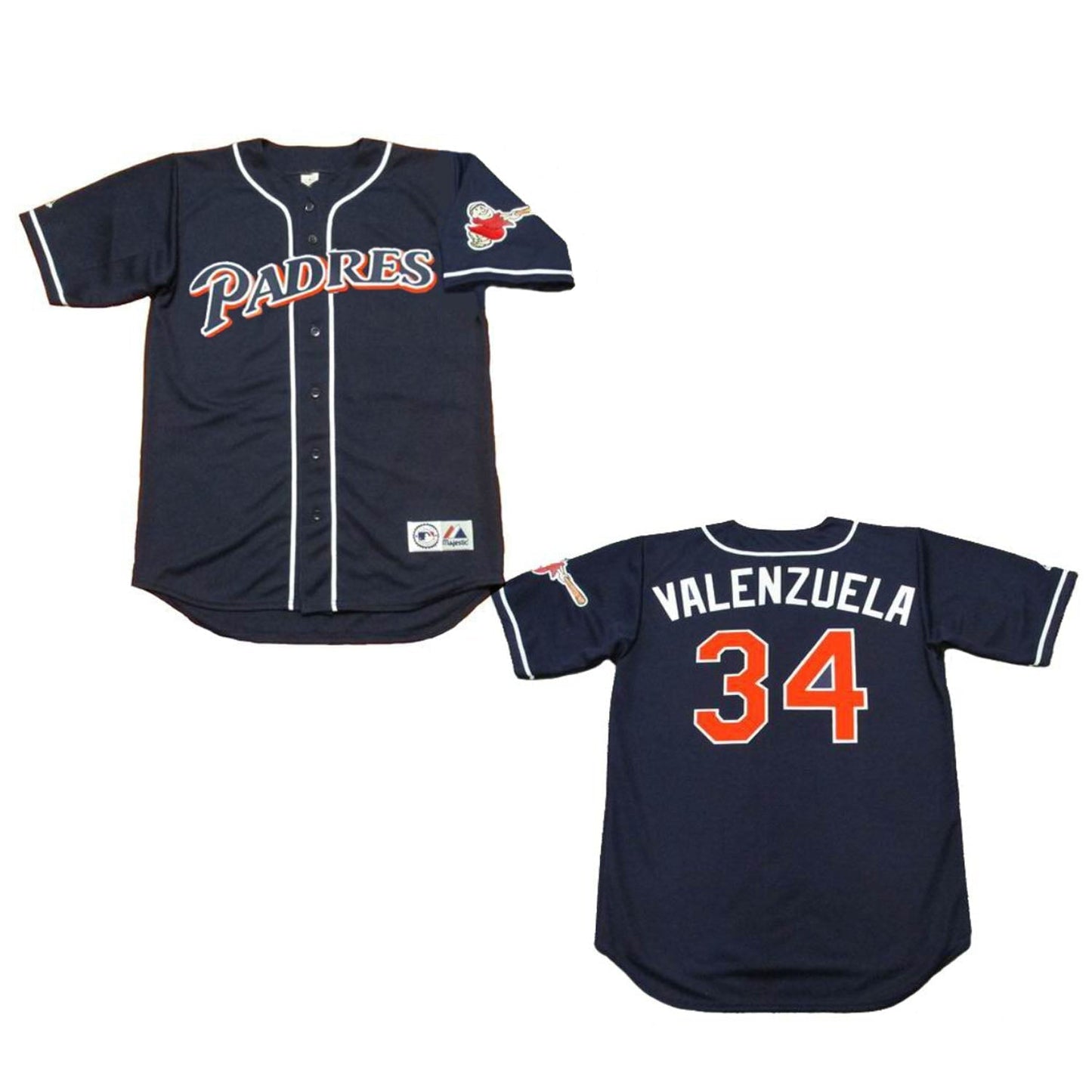 MLB Fernando Valenzuela San Diego Padres 34 Jersey