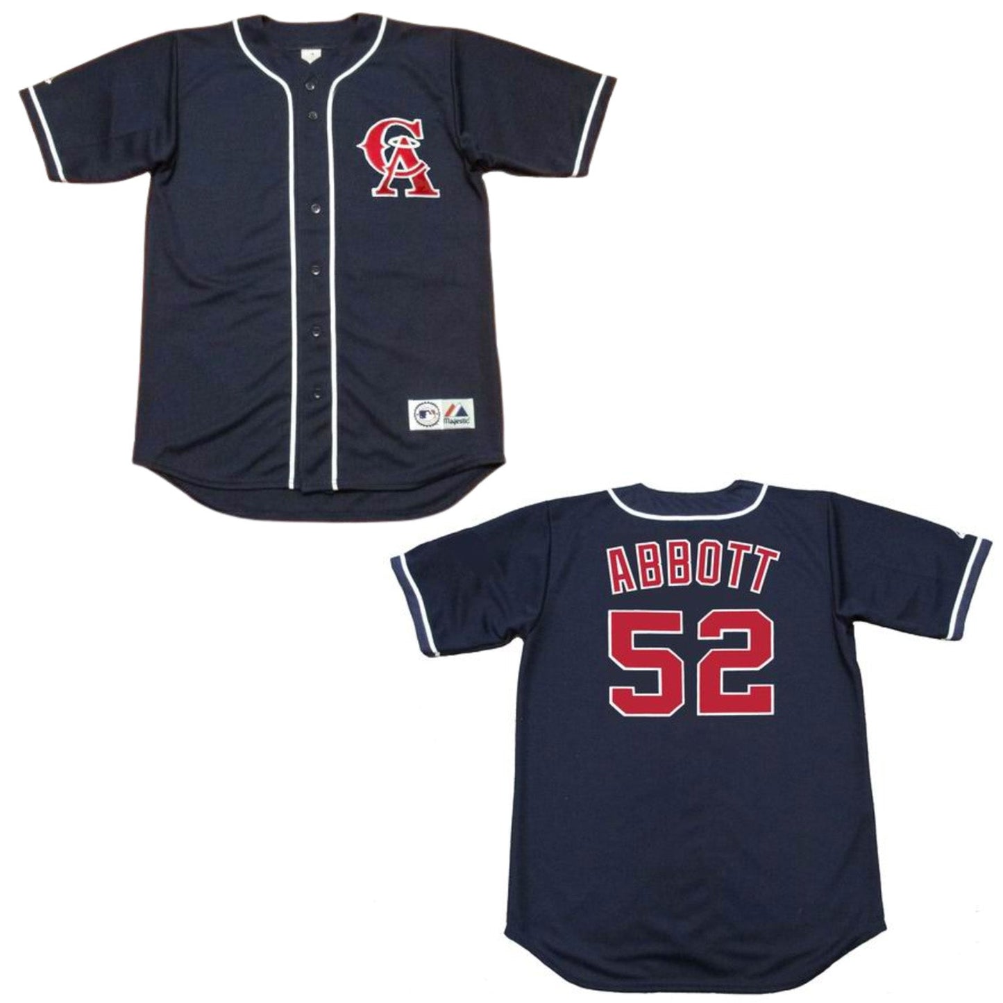 MLB Jim Abbott California Angels 52 Jersey