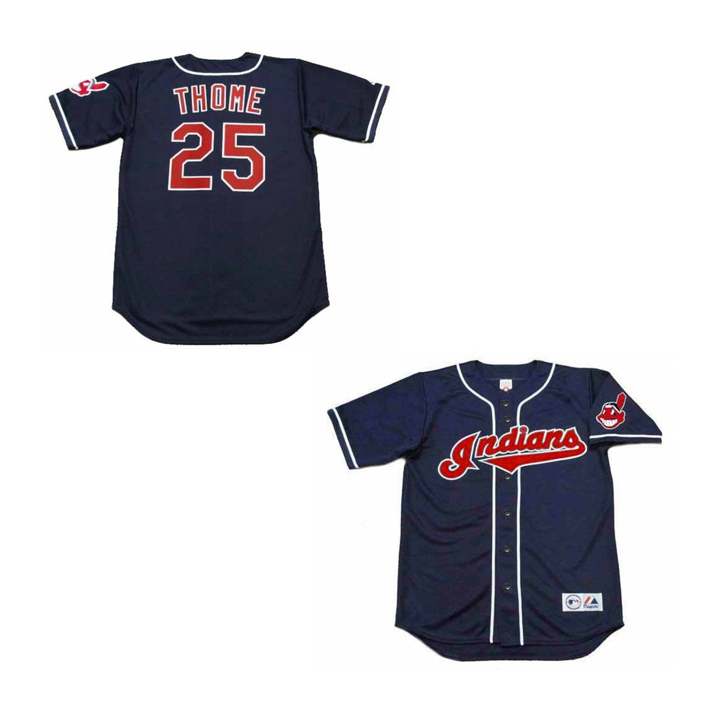 MLB Jim Thome Cleveland Indians 25 Jersey