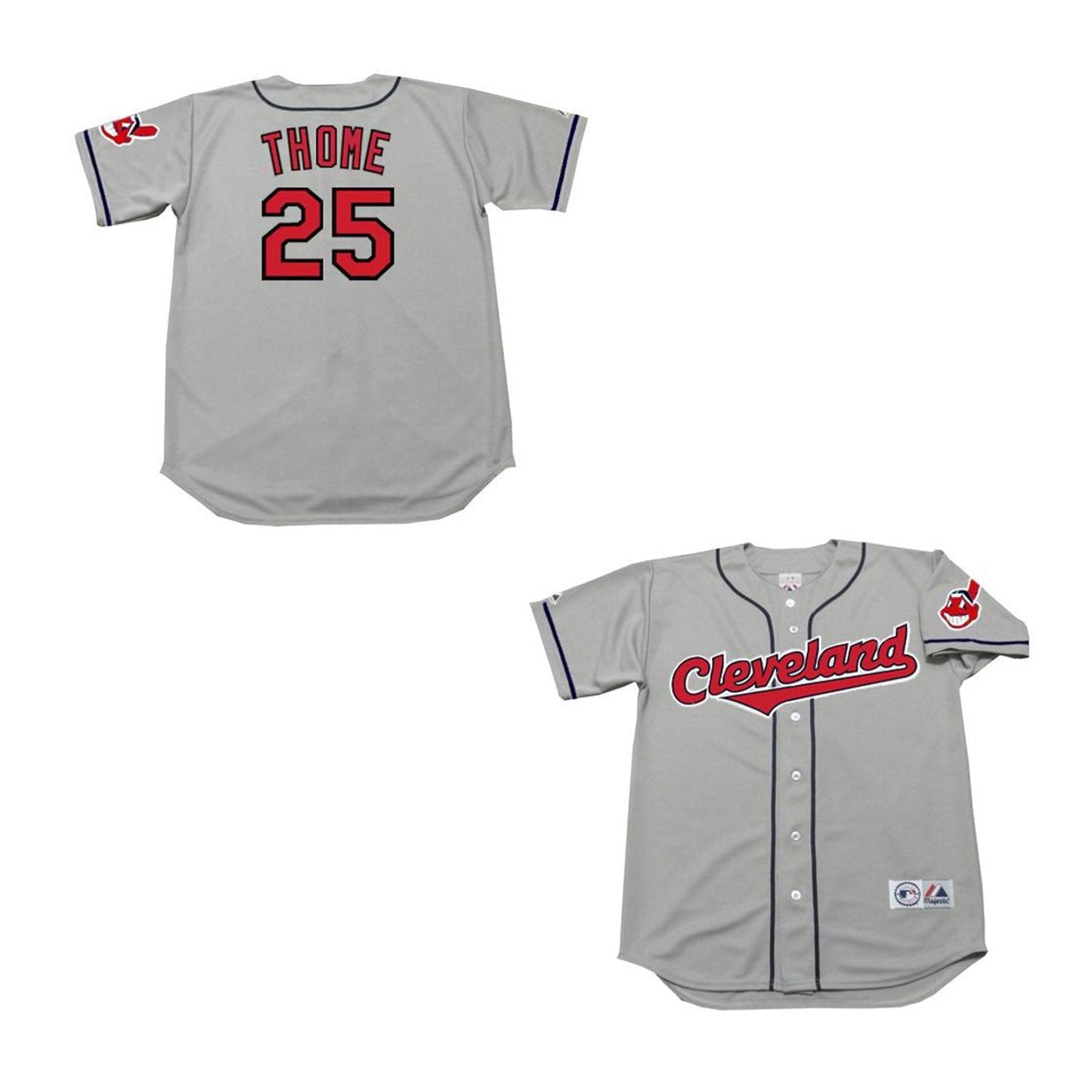 MLB Jim Thome Cleveland Indians 25 Jersey