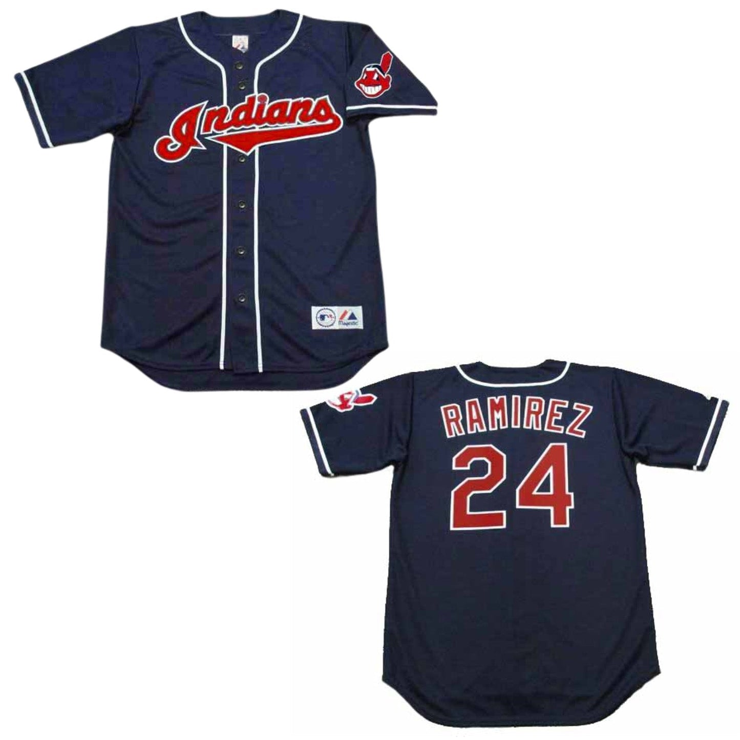 MLB Manny Ramirez Cleveland Indians 24 Jersey