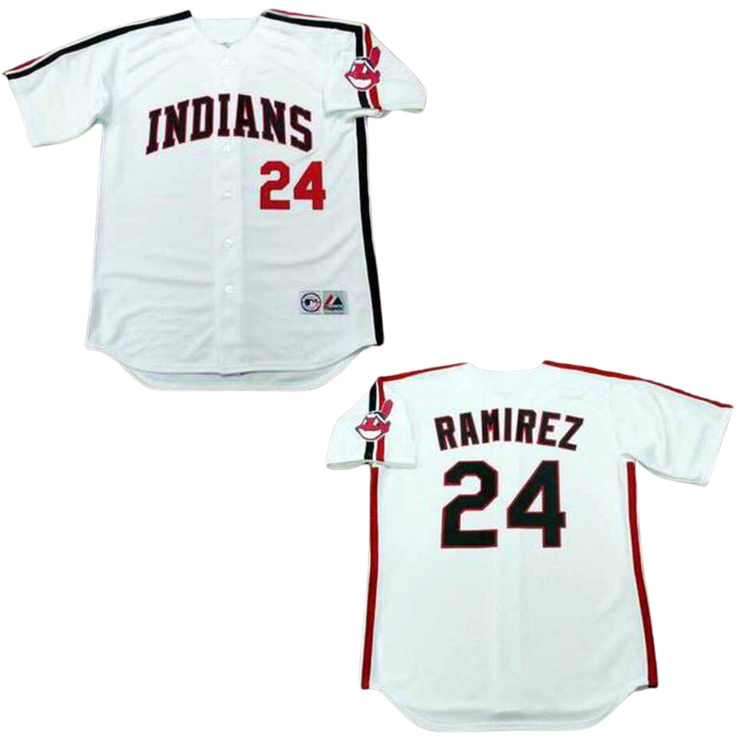 MLB Manny Ramirez Cleveland Indians 24 Jersey