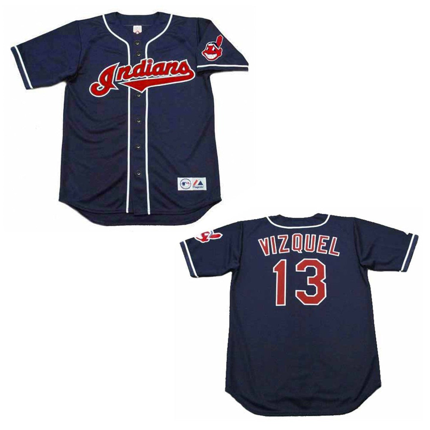 MLB Omar Vizquel Cleveland Indians 13 Jersey