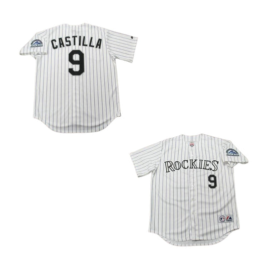 MLB Vinny Castilla Colorado Rockies 9 Jersey