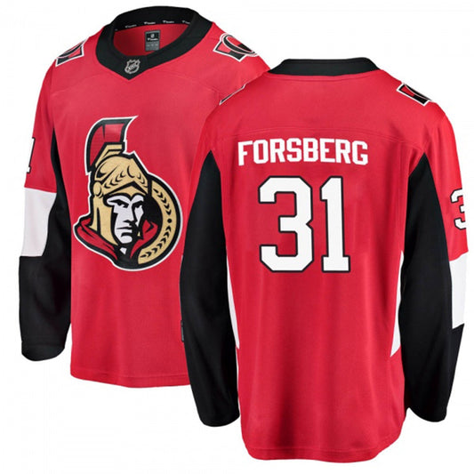 NHL Anton Forsberg Ottawa Senators 31 Jersey