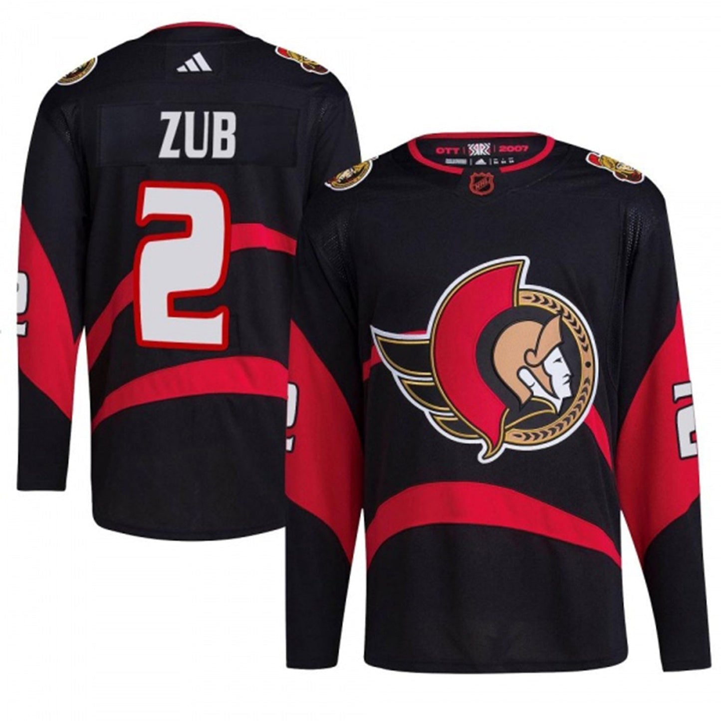 NHL Artem Zub Ottawa Senators 2 Jersey