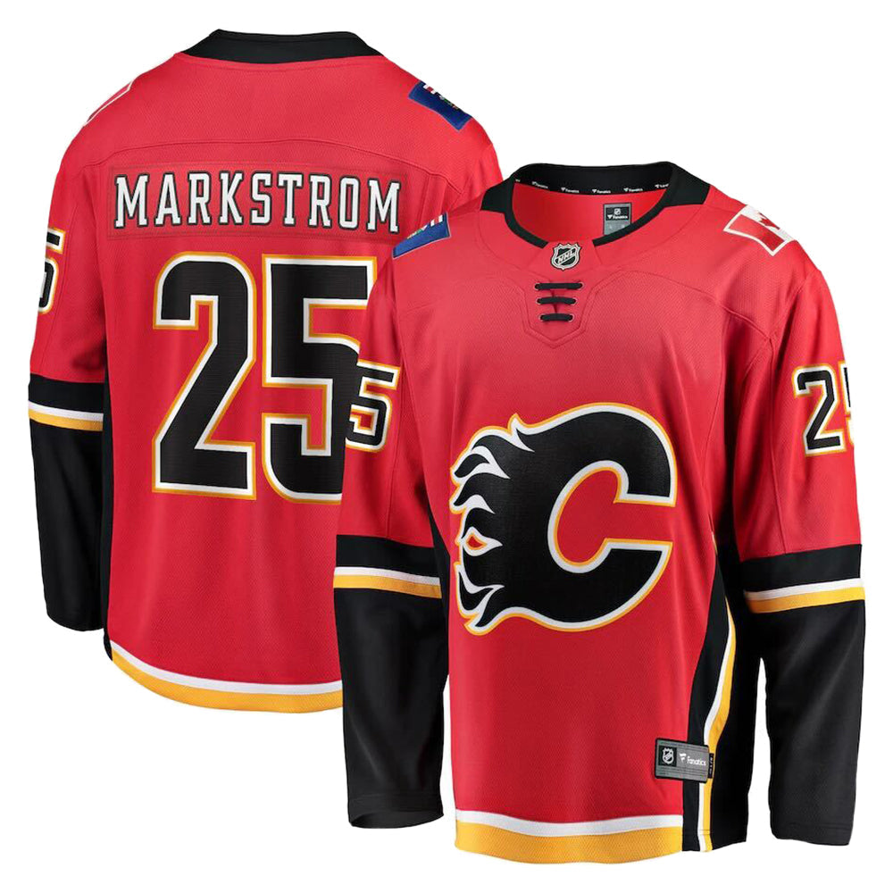 NHL Jacob Markstrom Calgary Flames 25 Jersey