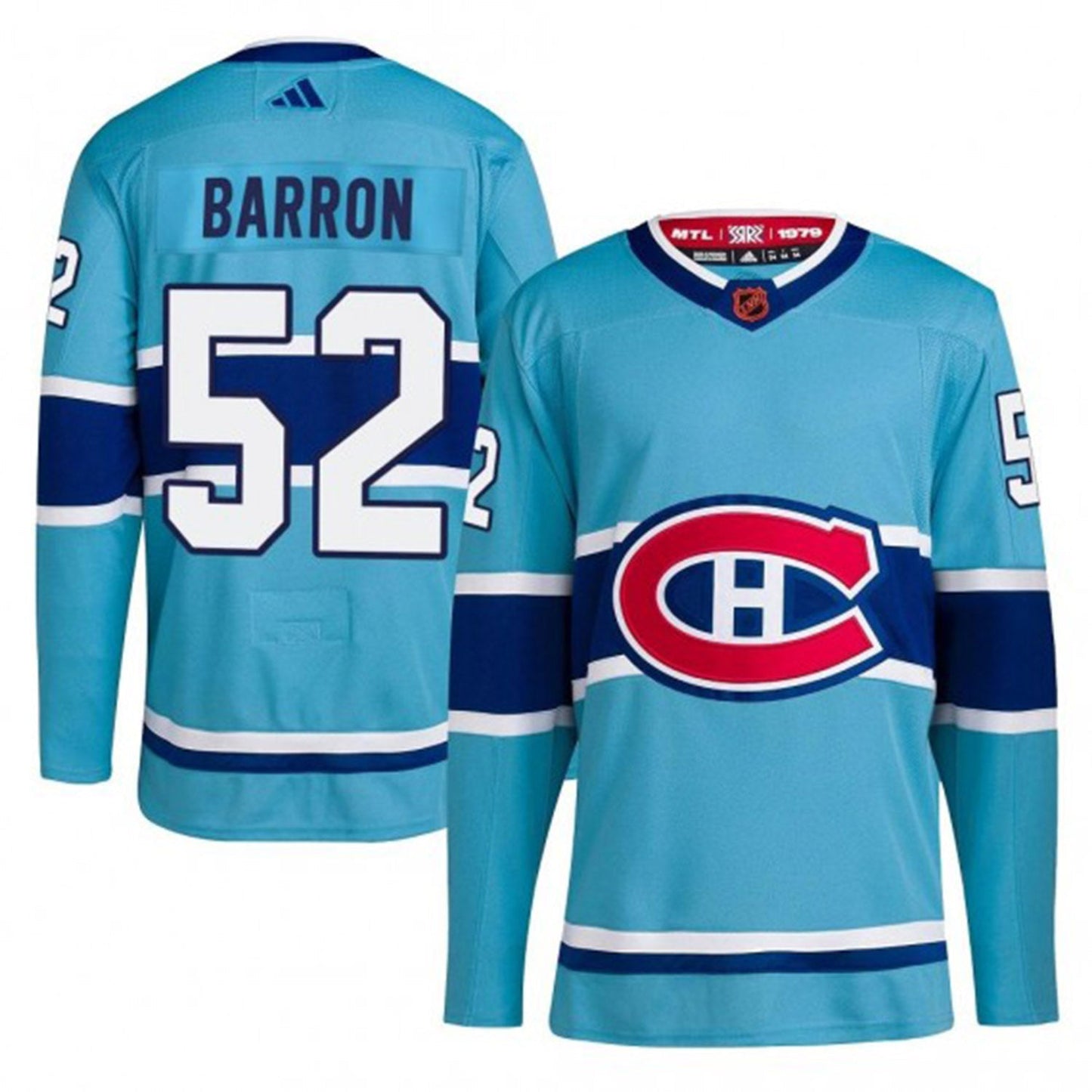 NHL Justin Barron Montreal Canadiens 52 Jersey