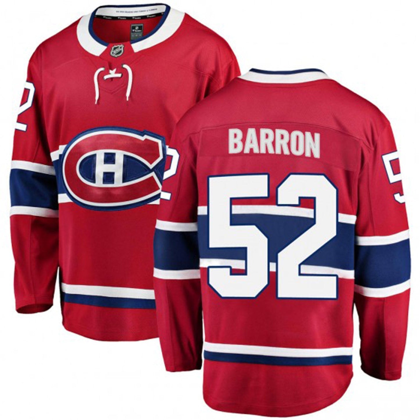 NHL Justin Barron Montreal Canadiens 52 Jersey