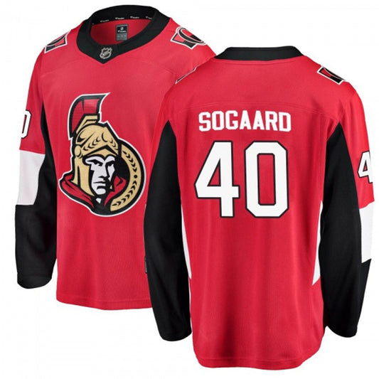 NHL Mads Sogaard Ottawa Senators 40 Jersey