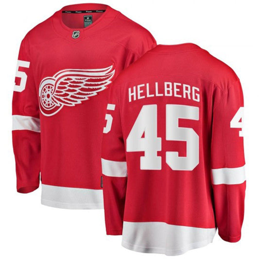 NHL Magnus Hellberg Detroit Red Wings 45 Jersey