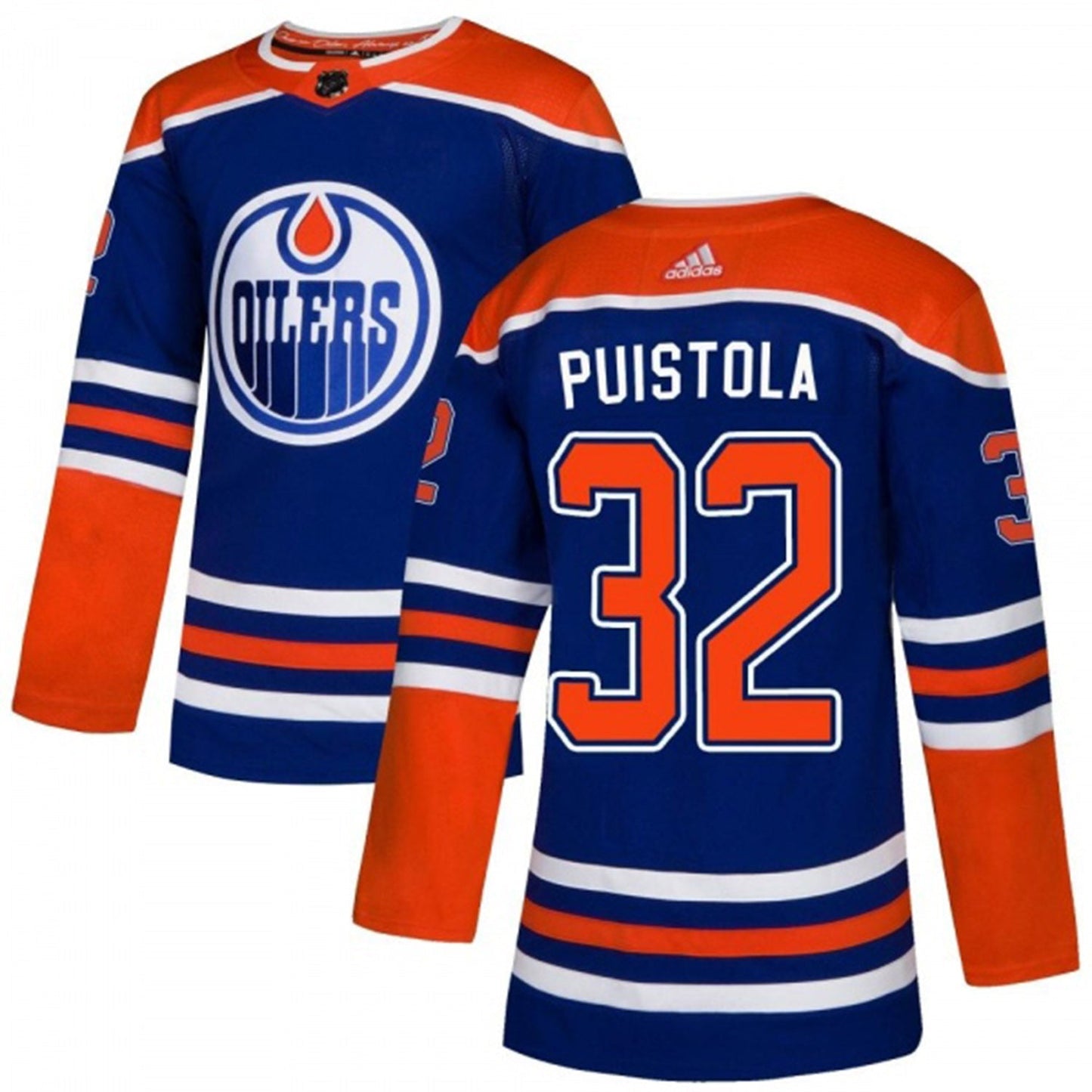 NHL Patrik Puistola Edmonton Oilers 32 Jersey