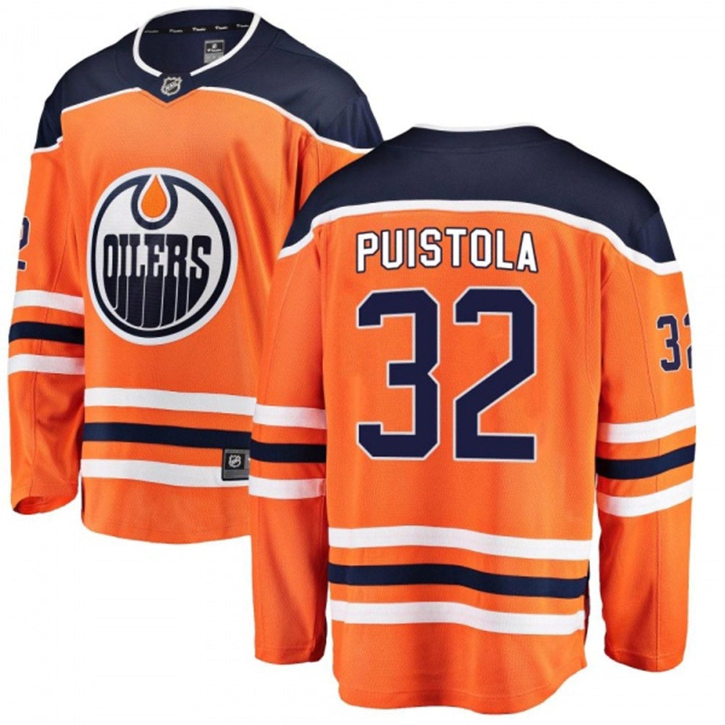 NHL Patrik Puistola Edmonton Oilers 32 Jersey