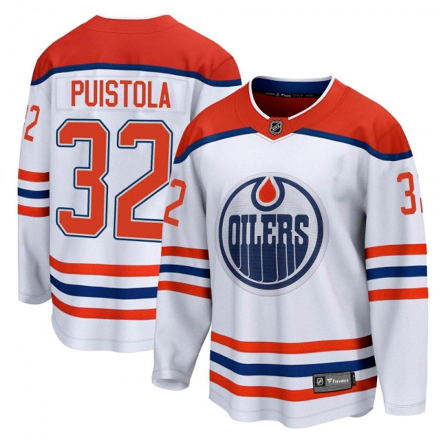 NHL Patrik Puistola Edmonton Oilers 32 Jersey