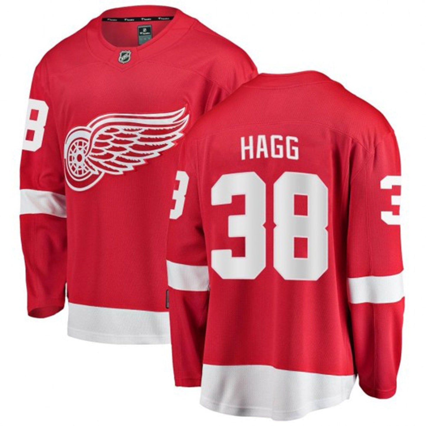 NHL Robert Hagg Detroit Red Wings 38 Jersey